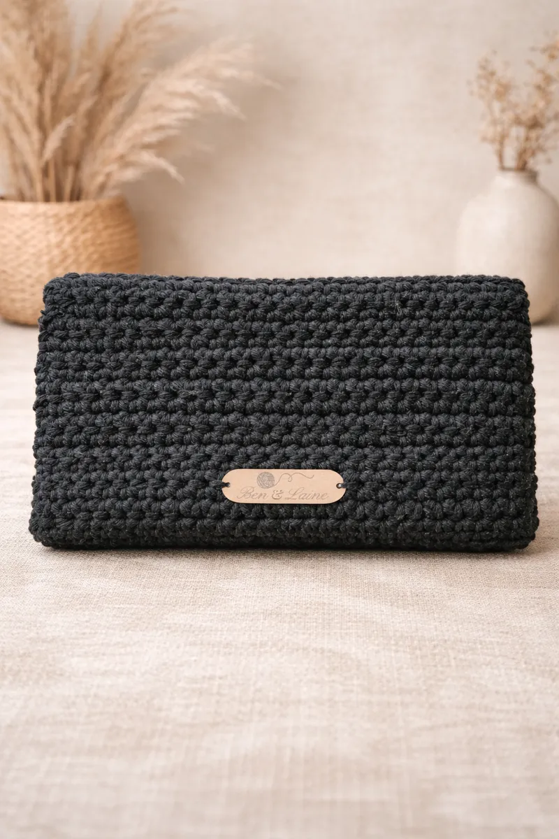 Porte document BenLaine - Sac artisanal au crochet fait main par Ben&Laine