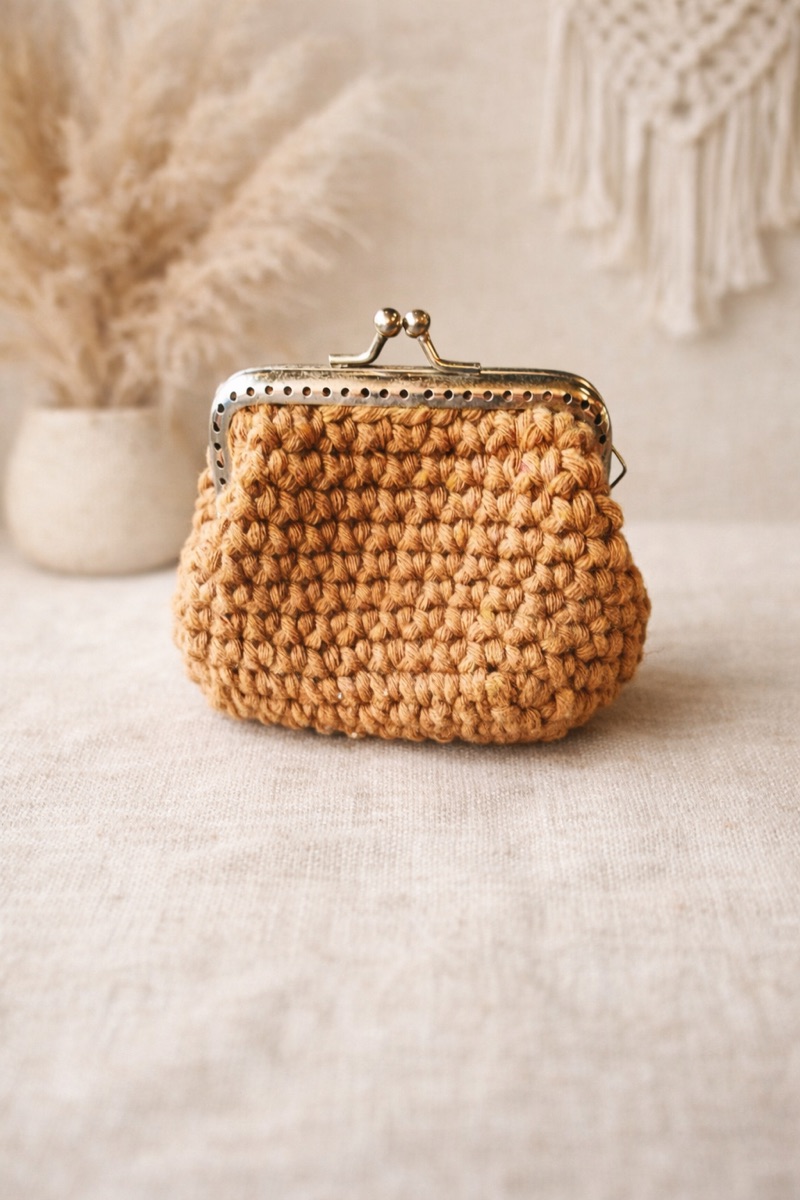 Porte monnaie BenLaine - Sac artisanal au crochet fait main par Ben&Laine