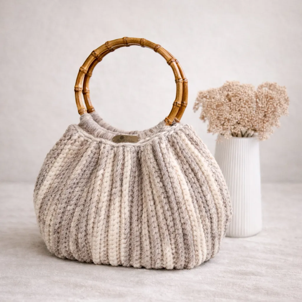Sac Bowl - Sac artisanal au crochet fait main par Ben&Laine