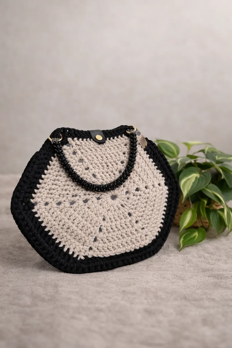 Sac Charlotte - Sac artisanal au crochet fait main par Ben&Laine