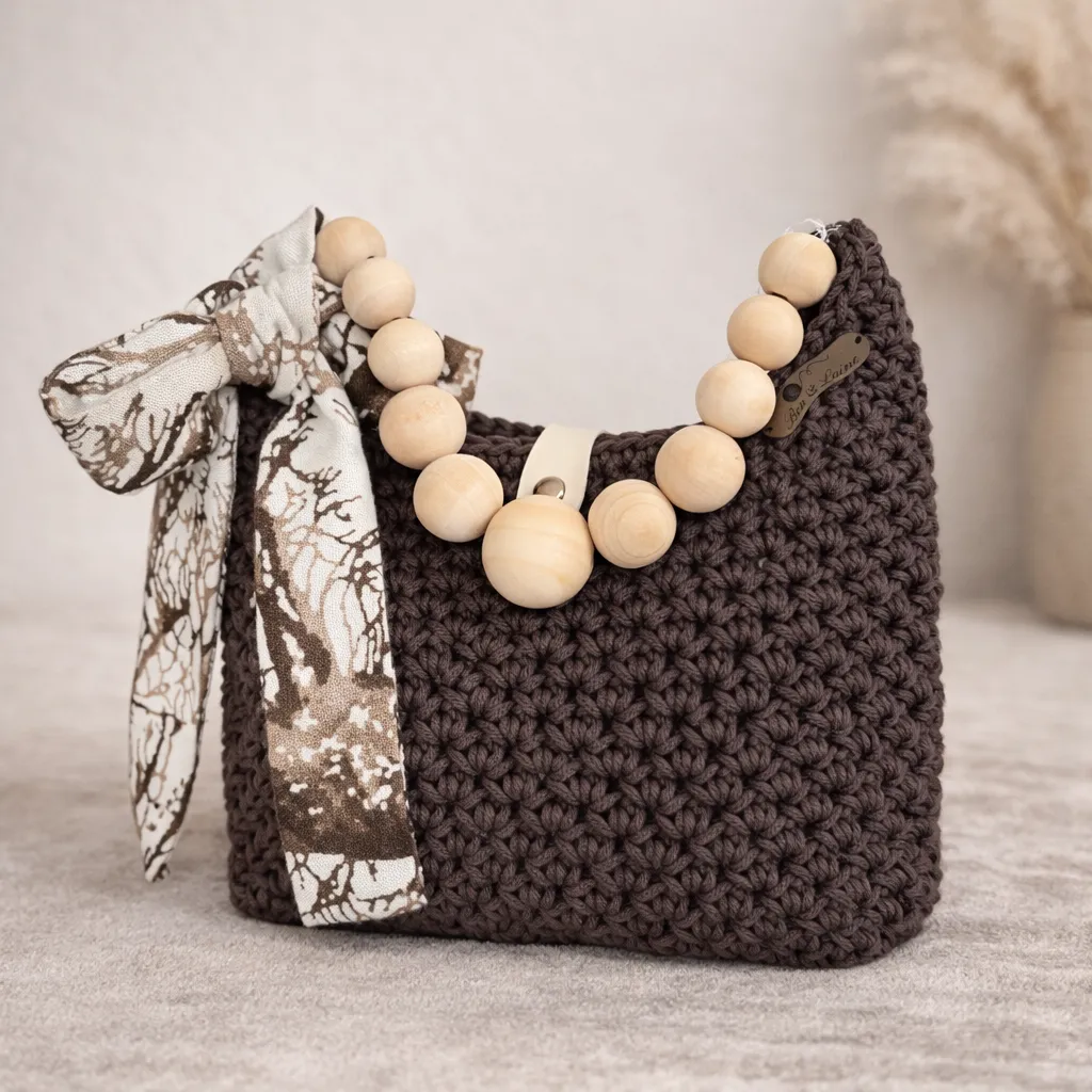 Sac Lola - Sac artisanal au crochet fait main par Ben&Laine