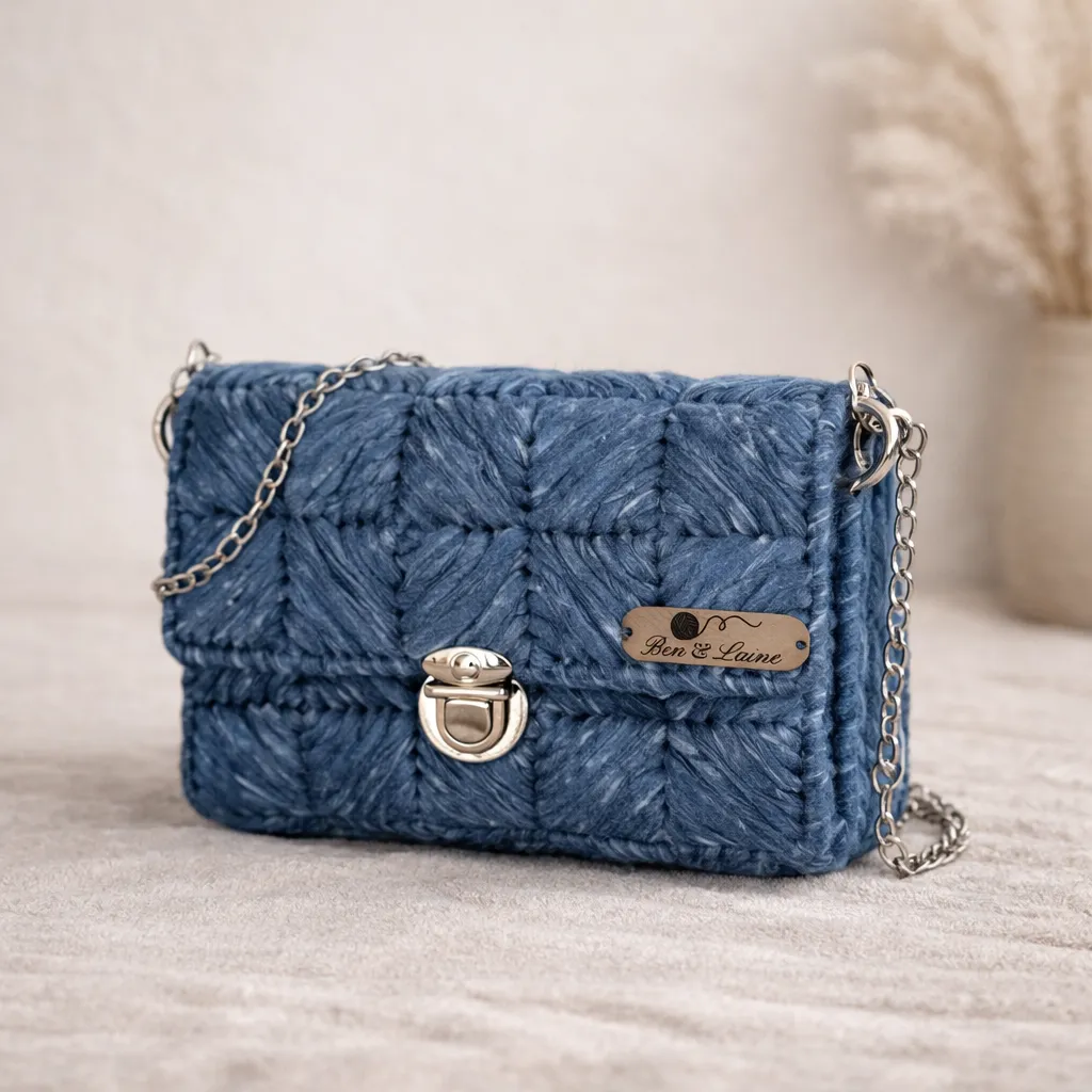 Sac Pochette - Sac artisanal au crochet fait main par Ben&Laine